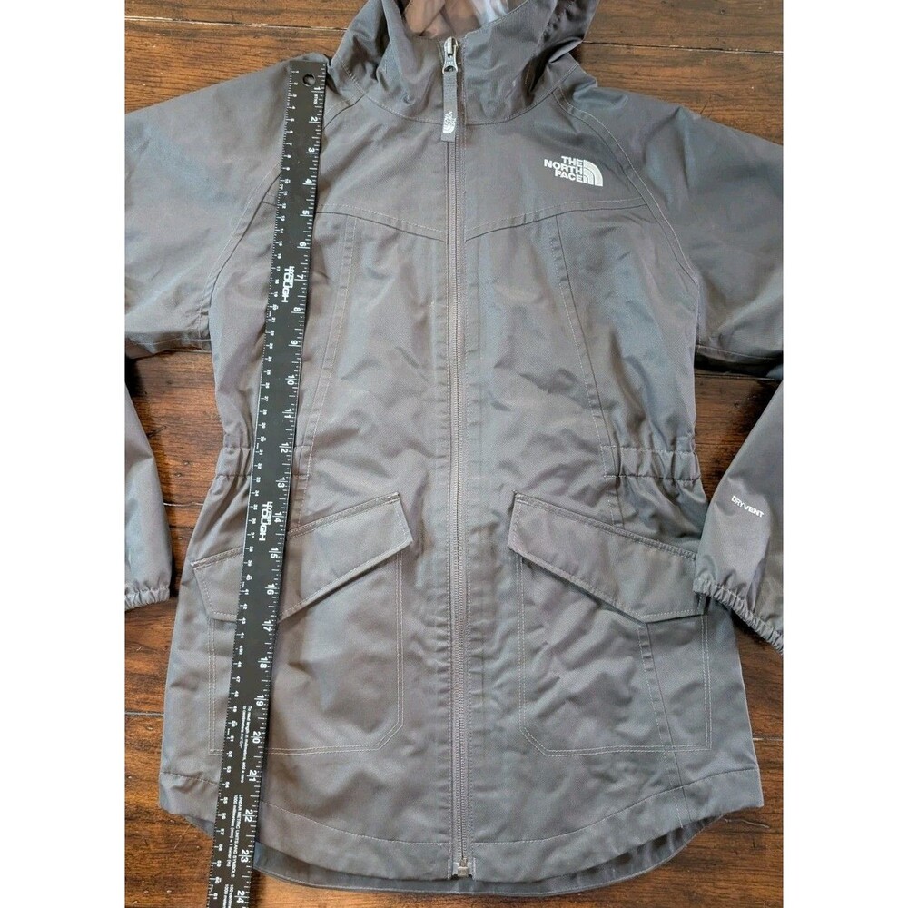 The North Face Jacket Girl's M (10-12) DryVent Gray Full Zip Hooded - Picture 4 of 15